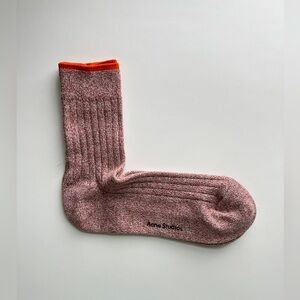 Acne Women's Red and Orange Casual Socks